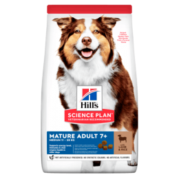 Hill's Canine Adult Medium Mature 7+ ėdalas šunims su ėriena ir ryžiais