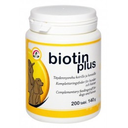 Biotin PLUS 200tab. vitaminai, papildai šunims ir katėms