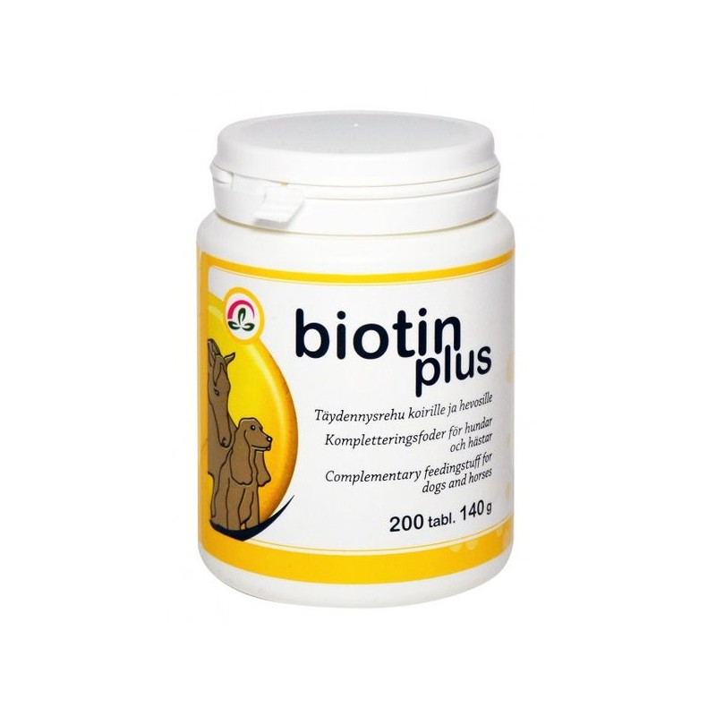 Biotin PLUS 200tab. vitaminai, papildai šunims ir katėms