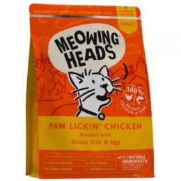 Meowing Heads - PAW LICKIN' CHICKEN katėms (vištiena/žuvis) 4kg