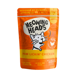 Meowing Heads - PAW LICKIN' CHICKEN katėms (vištiena/žuvis) 100g