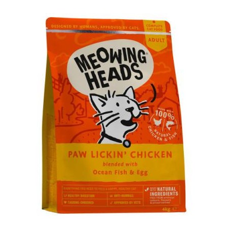 Meowing Heads - PAW LICKIN' CHICKEN katėms (vištiena/žuvis) 1,5kg