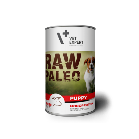 Raw Paleo Puppy Beef - konservai šuniukams su jautiena 400g