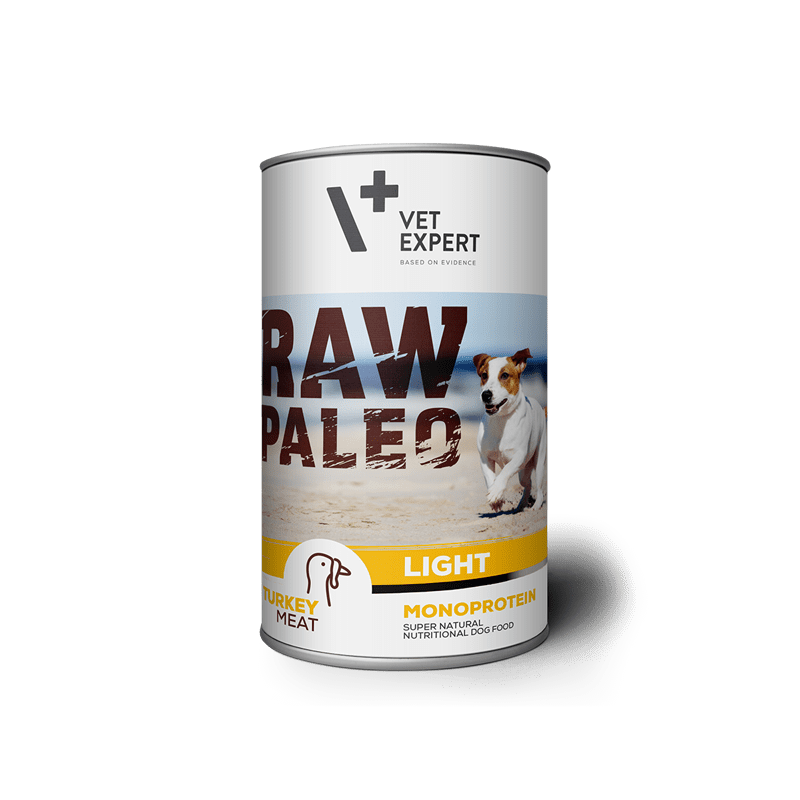 Raw Paleo Adult Light Turkey - konservai šunims su kalakutiena 400g
