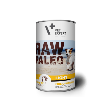 Raw Paleo Adult Light Turkey - konservai šunims su kalakutiena 400g