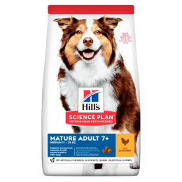 Hill's Canine Adult Medium Mature 7+ ėdalas šunims su vištiena 