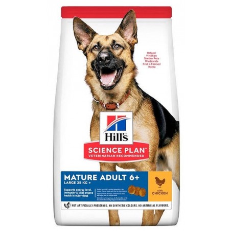 Hill's Canine Adult Mature6+ Large Breed  ėdalas šunims su vištiena 14kg