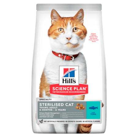 Hill's Sterilised Young Cat Tuna - Sterilizuotoms katėms su tunu