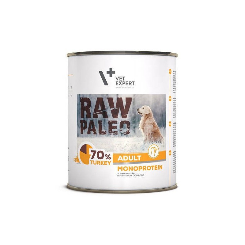 Raw Paleo Adult Turkey - konservai šunims su kalakutiena  800g
