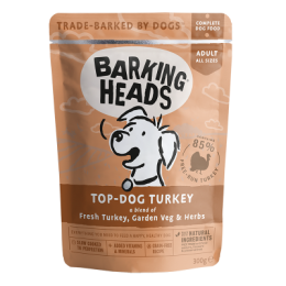 Barking Heads Top Dog Turkey konservai šunims su kalakutiena 300g