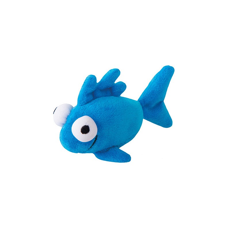 ROGZ Catnip Plush Fish mėlyna žuvytė žaislas katėms 10cm