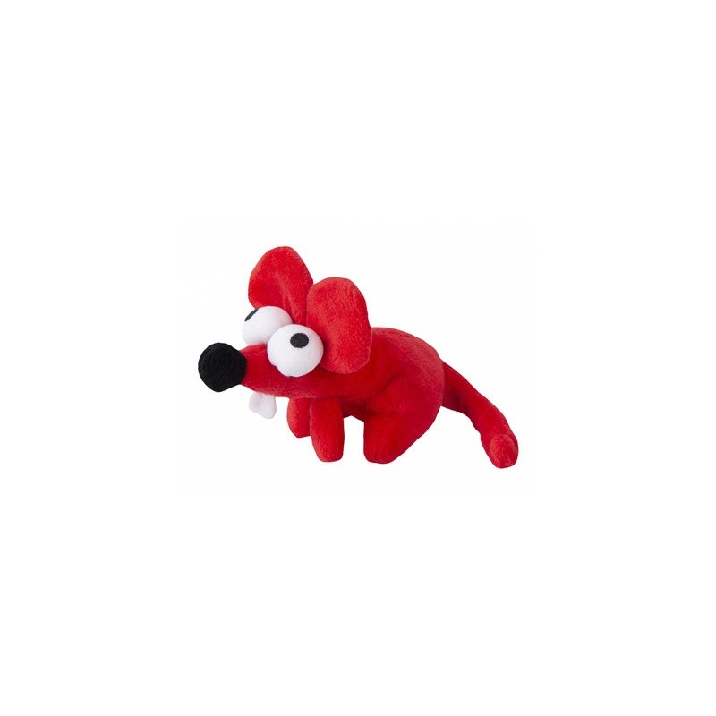 ROGZ Catnip Plush Mouse raudona pelė žaislas katėms 18cm 