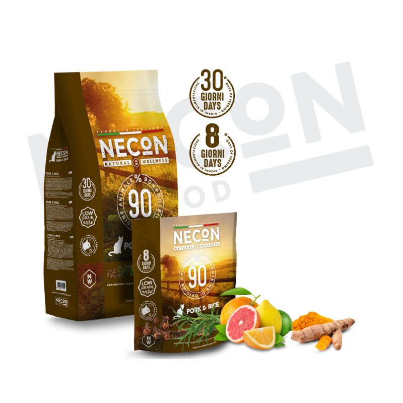 Necon Natural Wellness Adult Pork&Rice katėms 400g