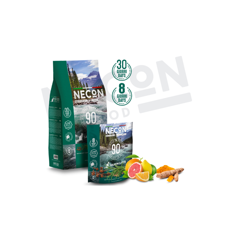 Necon Natural Wellness Adult Salmon & Rice katėms 1,5kg