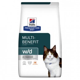 Hill's Prescription Diet w/d Feline - Katėms linkusioms tukti 