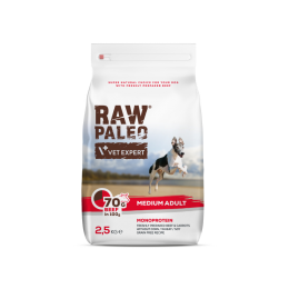 Raw Paleo Adult Medium šunims su jautiena 2,5 kg