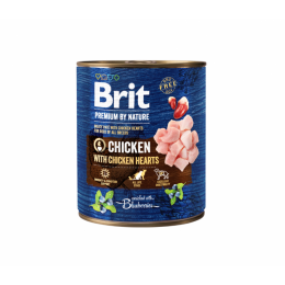 Brit Premium by Nature kons. šunims Chicken with Hearts