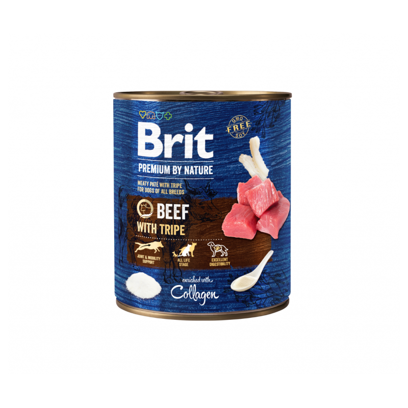 Brit Premium by Nature kons. šunims Beef with Tripes