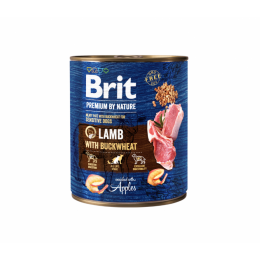 Brit Premium by Nature kons. šunims Lamb with Buckwheat