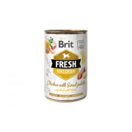 Brit Fresh kons. šunims Chicken&Sweet Potato 400g