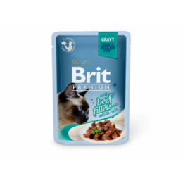 Brit Premium Delicate konservai katėms Beef in Gravy  6vnt x 85g