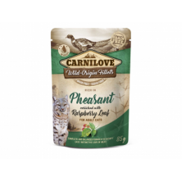 Carnilove kons. katėms maišeliuose Pheasant Raspberry Leaves 85g