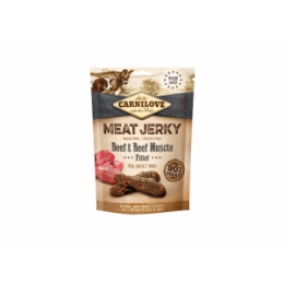 Carnilove Dog skanėstas Jerky Beef with Beef Muscle Fillet 100g
