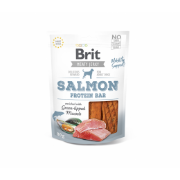 Brit Jerky Salmon Protein Bar skanėstas 80g