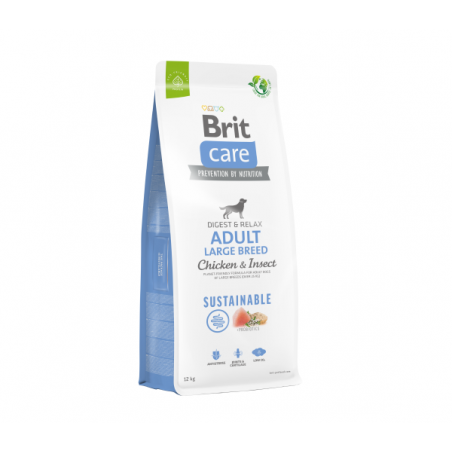 Brit Care Sustainable Adult Large Breed Chicken&Insect sausas maistas šunims