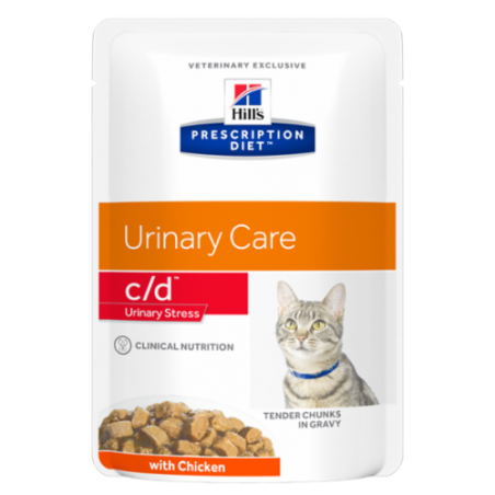 Hill's Feline c/d Urinary Stress guliašas katėms su vištiena 85g