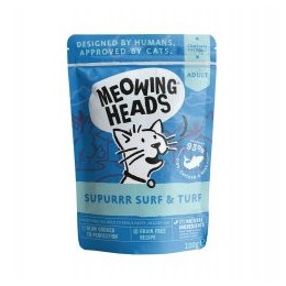 Meowing Heads SuPurr Surf and Turf konservai katėms 10x100g