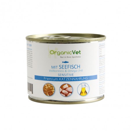 OrganicVet - Oceanfish with pasta & omega36 katėms 200g