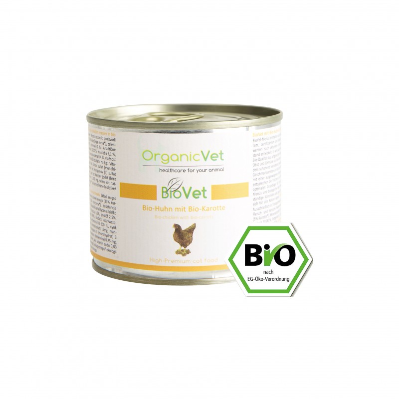 OrganicVet - Biovet BIO CHICKEN katėms 200g