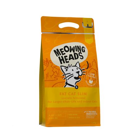 Meowing Heads - Fat Cat Slim Grain Free sausas maistas katėms 1,5kg