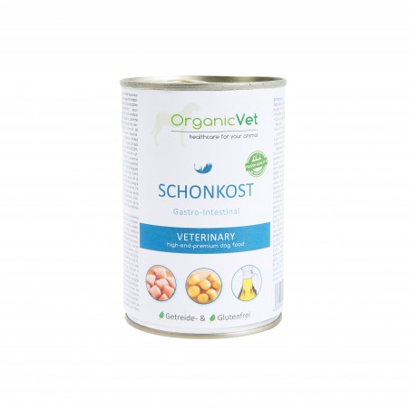 OrganicVet Schonkost (Gastro intestinal) konservai šunims 400g