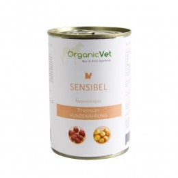 OrganicVet SENSITIVE (alergiškiems ir maisto netoleruojantiems) konservai šunims  400g